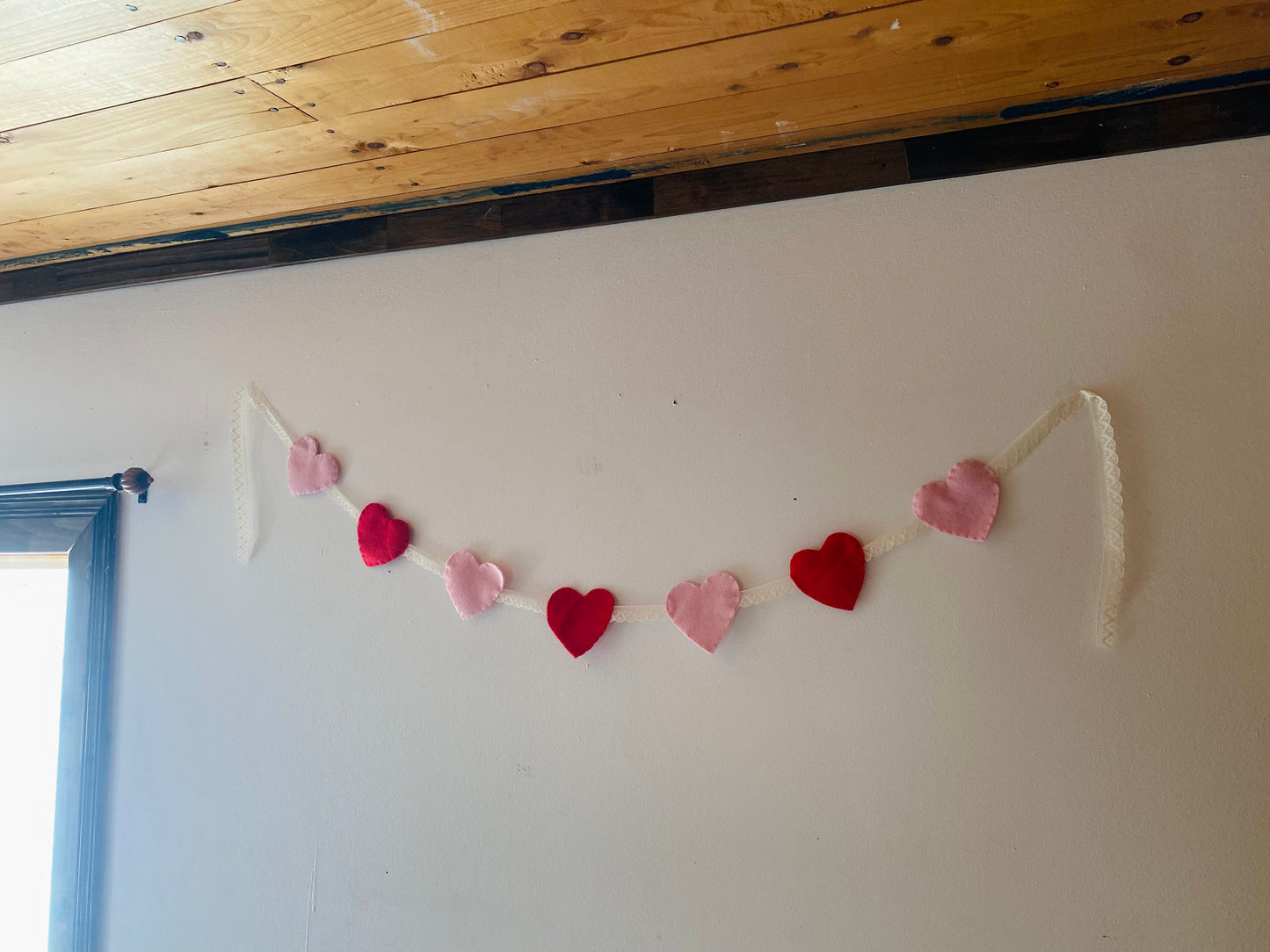 Felt & Lace Heart Bunting